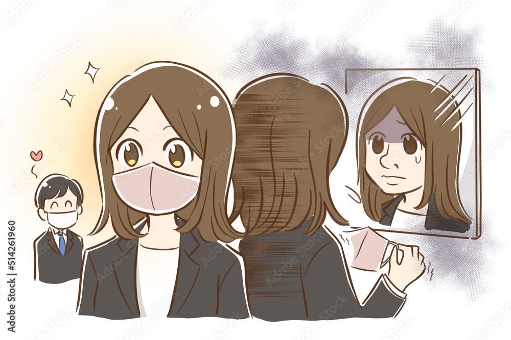 外見 イラスト, 鏡 イラスト フリー素材 – KOYZ