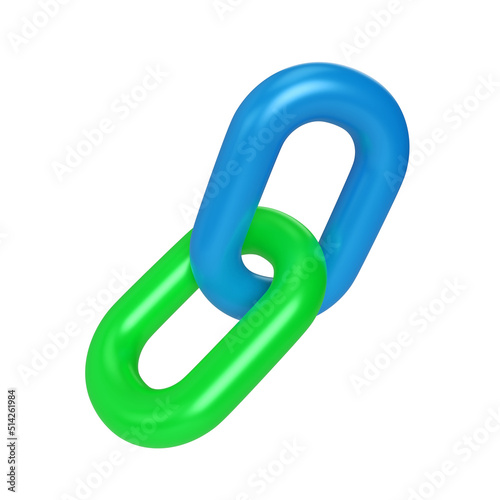 Hyperlink 3D Illustration Icon