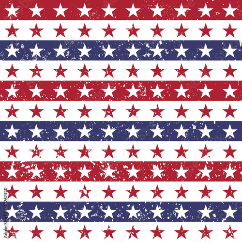 patriotic USA seamless pattern