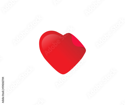 Love Sticker Logo design
