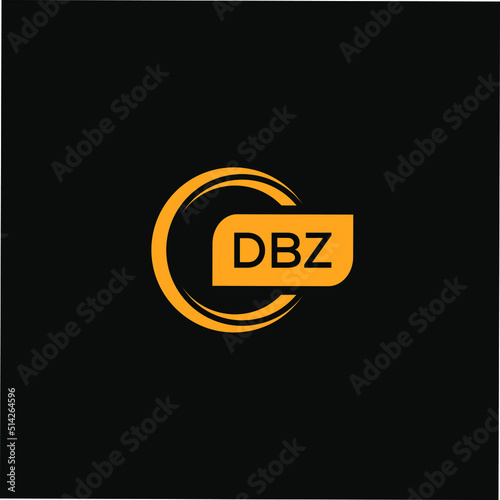 DBZ letter design for logo and icon.DBZ typography for technology, business and real estate brand.DBZ monogram logo.vector illustration. photo