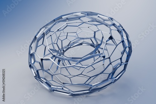3d grid background modern design art blue. 3d illustration. 3d render