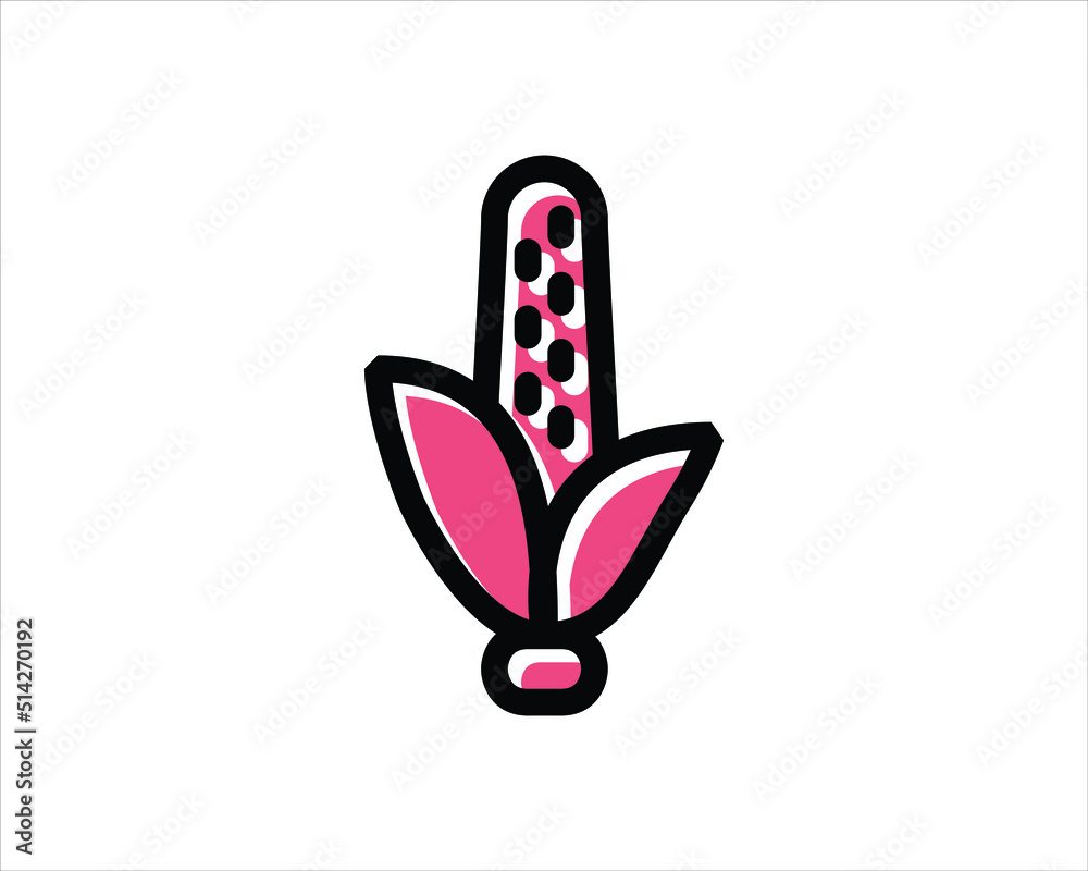 Corn icon isolated on white background. Vector illustration. Corn line icon. Vegetarian, vegan, harvest. Vegetables concept. Vector illustration can be used for topics like food, healthy eating, dieti Corn icon isolated on white background. Vector illustration. Corn line icon. Vegetarian, vegan, harvest. Vegetables concept. Vector illustration can be used for topics like food, healthy eating, dieti