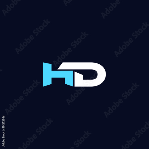HD linked Uppercase letter logo Vector File