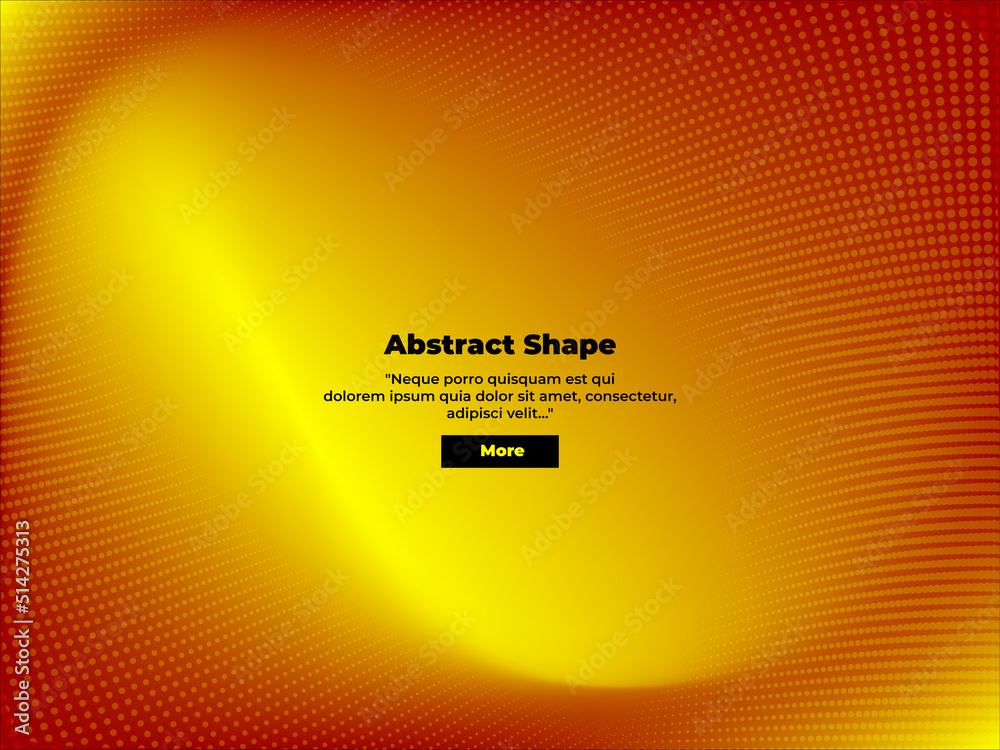 Obraz premium Beautiful abstract gradient orange-yellow background with a dynamic dotted geometric pattern in the form of lines. Template for cover, flyer or banner