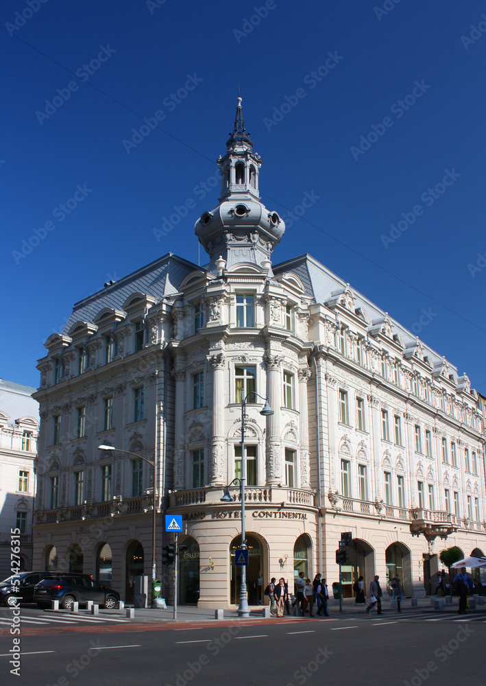 Beautiful building in the historical center of Bucharest