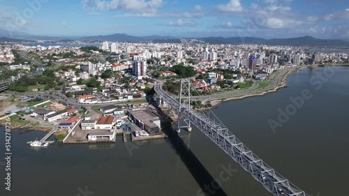 Wallpaper Mural Florianópolis City - Santa Catarina - Hercilio Luz Bridge Torontodigital.ca
