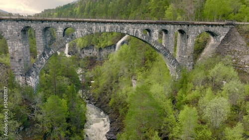old bridge over the river