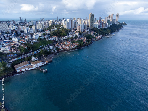 The beautiful and extensive Salvador  one of the largest capitals of Brazil in Bahia