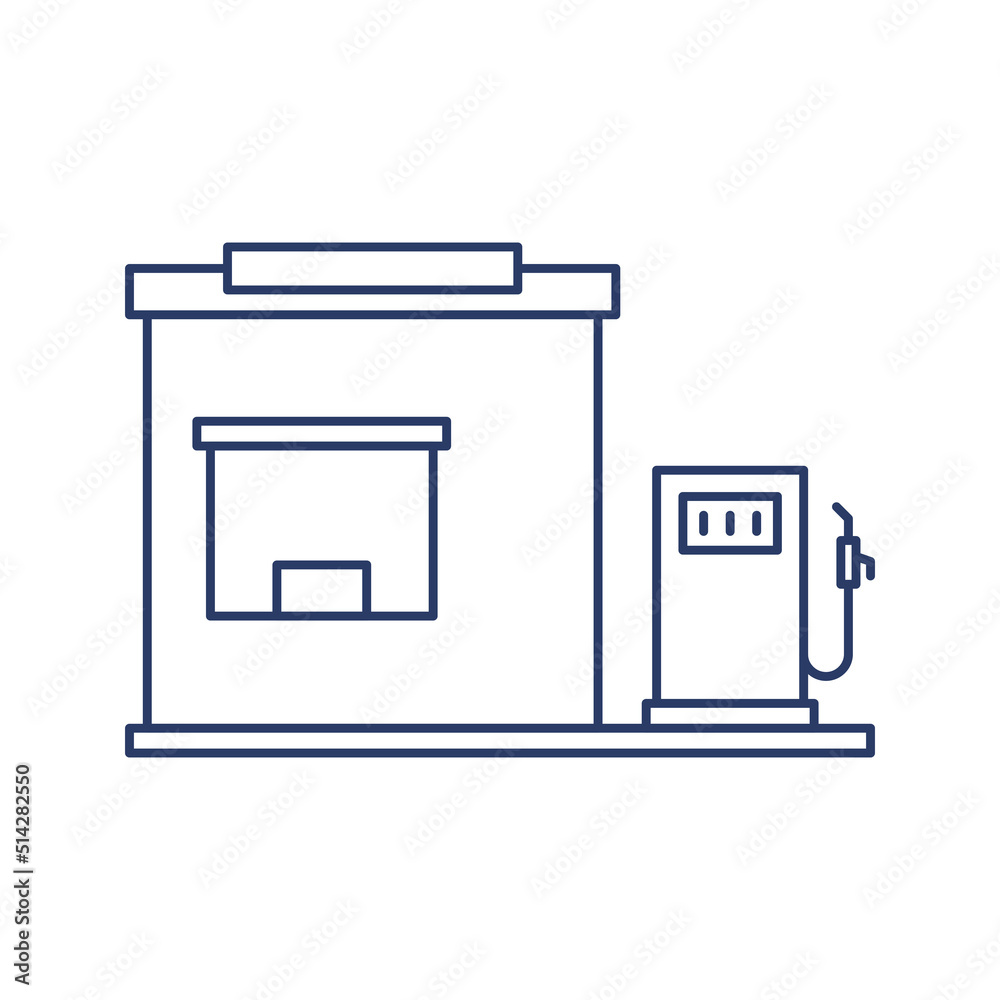 Petroleum fuel station icon vector Petroleum fuel station icon vector
