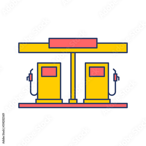 Petrol filling station icon