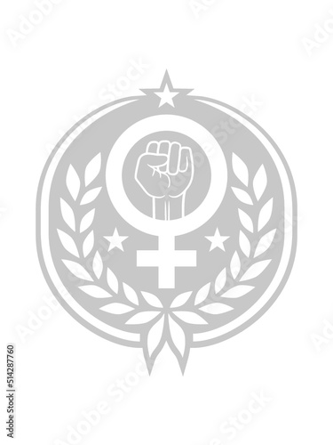 Faust Frauenrechte Lorbeerkranz Symbol 