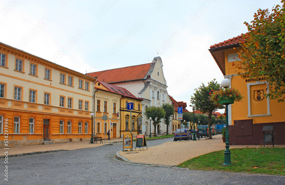 Ancient street of Kezmarok in Slovakia	
