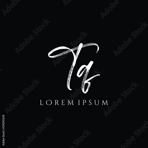 Letter TQ luxury logo design vector