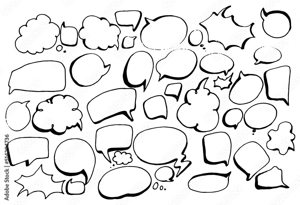 empty-speech-bubbles-in-the-style-of-a-comic-book-a-hand-drawn-vector