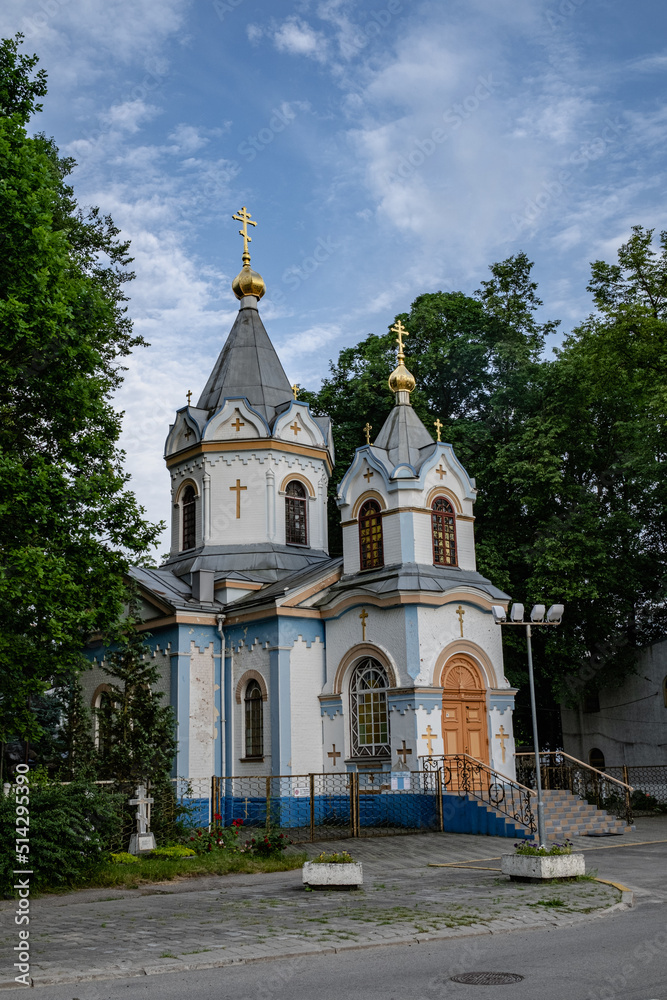 white russian orthodoxal church in Jelgava town Latvia