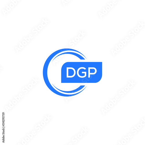 DGP letter design for logo and icon.DGP typography for technology, business and real estate brand.DGP monogram logo.vector illustration. photo