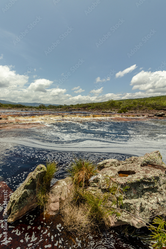 waterfall in the city of Ibicoara, Chapada Diamantina, State of Bahia, Brazil