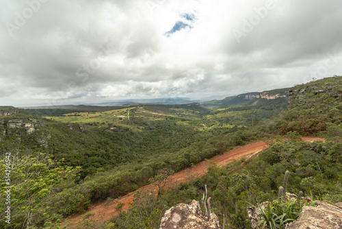 waterfall in the city of Ibicoara, Chapada Diamantina, State of Bahia, Brazil photo