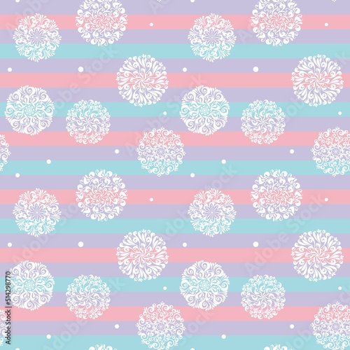 Pastel color Christmas snow...