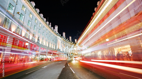 Night view of Regent Street with Christmas Lights #514302399