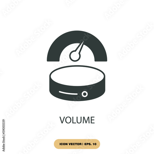 volume icons  symbol vector elements for infographic web