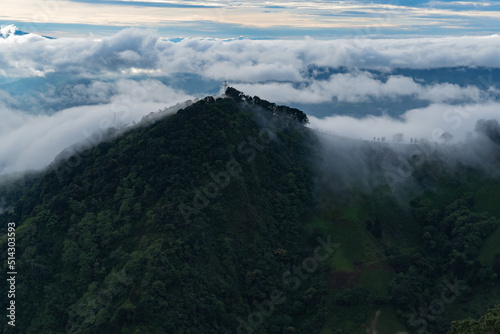 mist covered mountains in san jose 