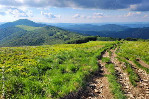 Góry Bieszczady w Europie, Polska.