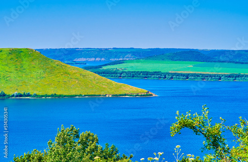 Visit Podilski Tovtry National Nature Park and enjoy the great view on Dniester river, Ukraine photo