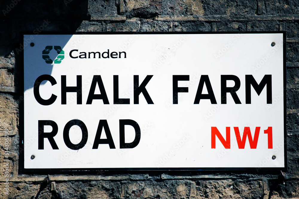 Naklejka premium London Street Sign, Camden