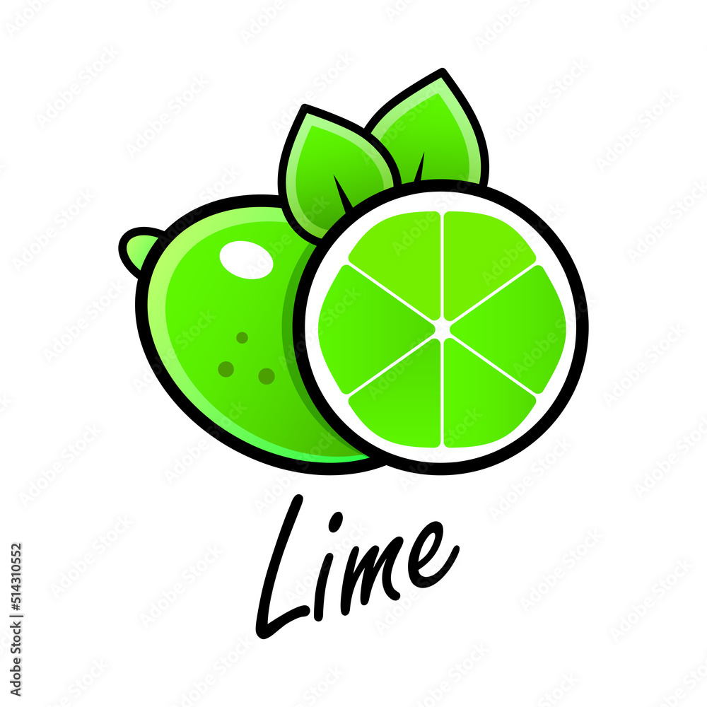 Obraz premium A set of citrus Vector stock illustration. Textured effect on the skin. The style is hand-drawn and cartoon.