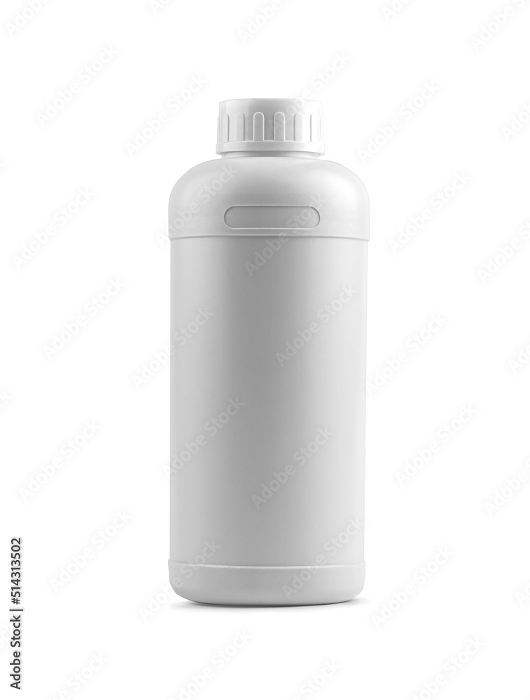 Bottle white plastic container. Insolated, Background Bottle white plastic container. Insolated, Background