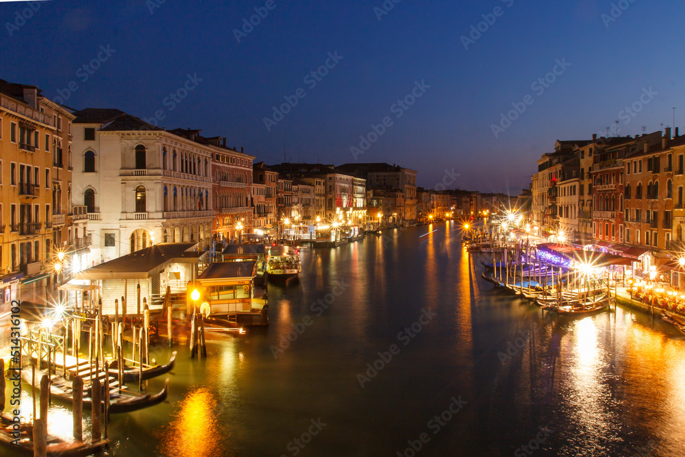 Venezia paesaggio notte Canal Grande