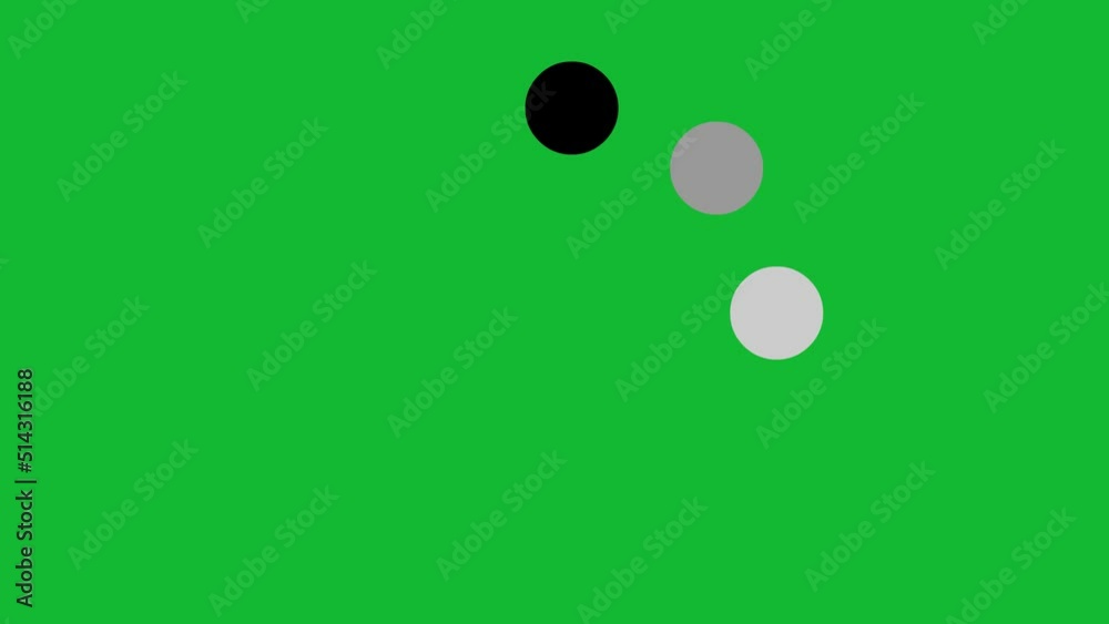 Circular loading icon animation designed with dots, buffering interface. On a green key chroma background Circular loading icon animation designed with dots, buffering interface. On a green key chroma background