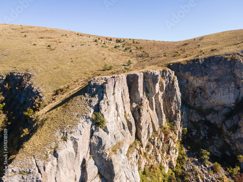 Aerial view of Rock Formation Stolo at Ponor Mountain, Bulgaria photo
