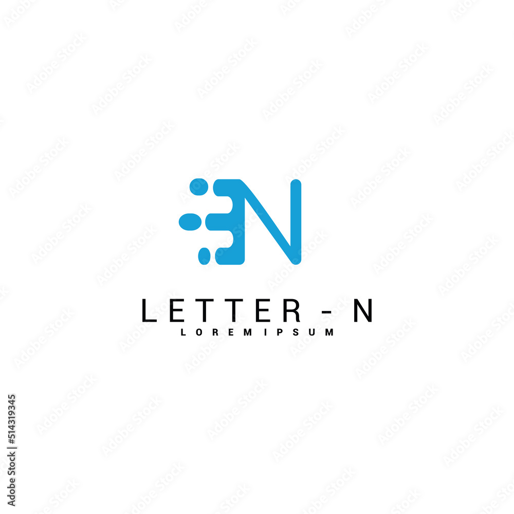 letter n logo logo icon design template line style vector letter n logo logo icon design template line style vector