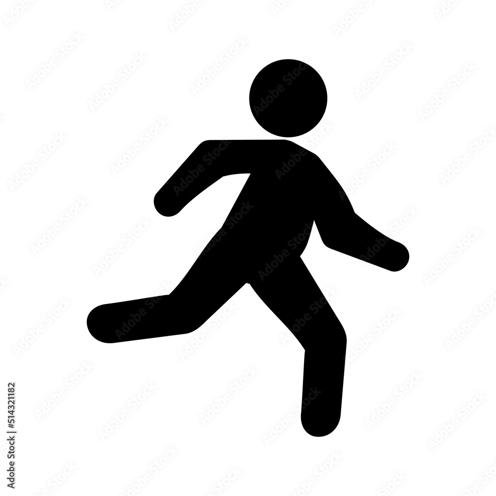 Simple Vector obesity Fat Stickman Stick man run or jogging, Sport Cardio Isolated on white Simple Vector obesity Fat Stickman Stick man run or jogging, Sport Cardio Isolated on white