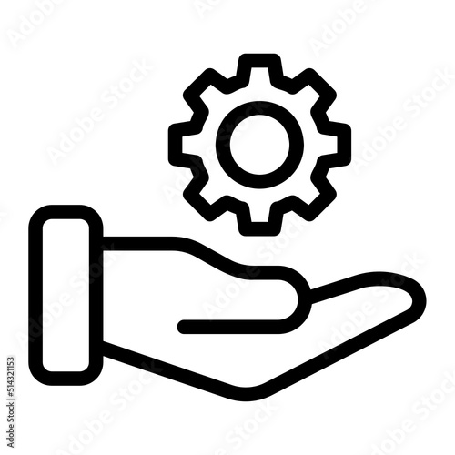 gear outline icon