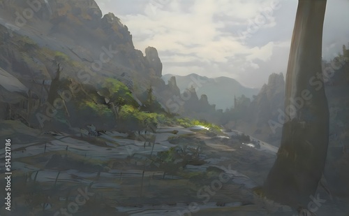 illustration of a landscape