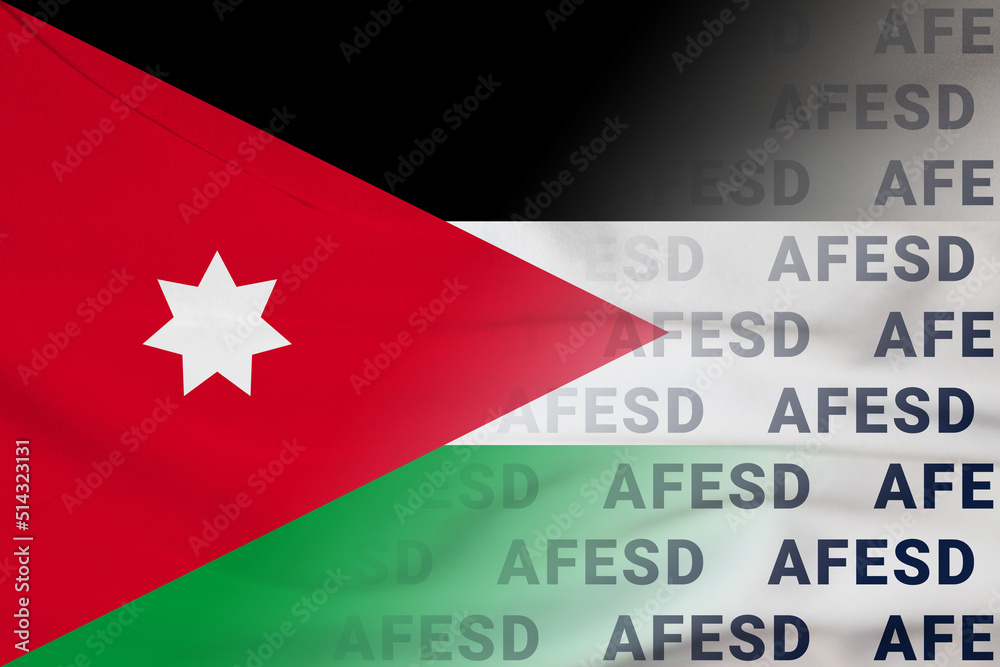Jordan flag AFESD symbol organization