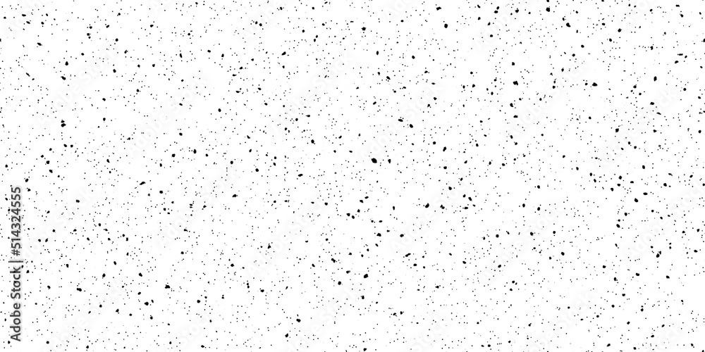 Seamless distressed black paint specks or dust and smudge speckles on