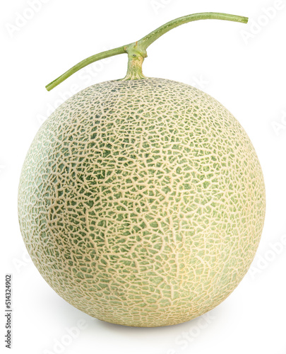 Sweet Yellow melons isolated on white background, Melon or cantaloupe isolated on white background With clipping path.