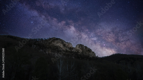 Milky Way at Seneca Rocks on a Late Spring Night