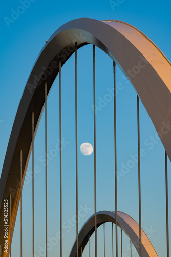 Full Moon and the Frederick Douglas Bridge