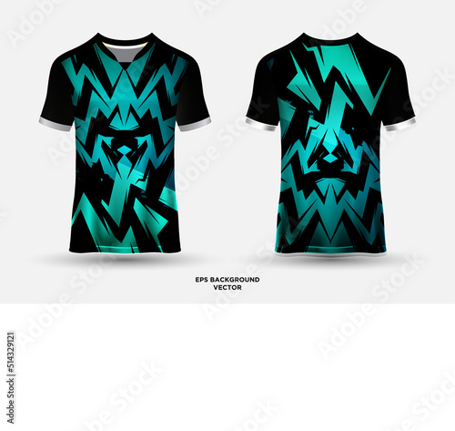 Modern t shirts design jersey background with abstract geometric shapes vector