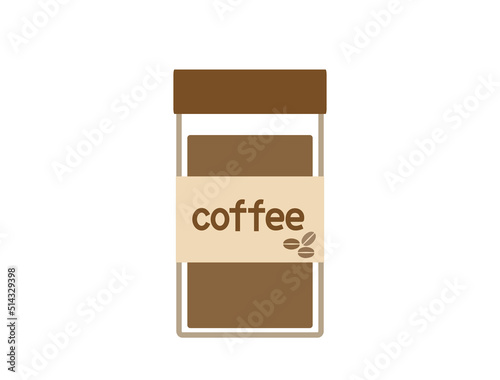 インスタントコーヒーをイメージしたイラスト