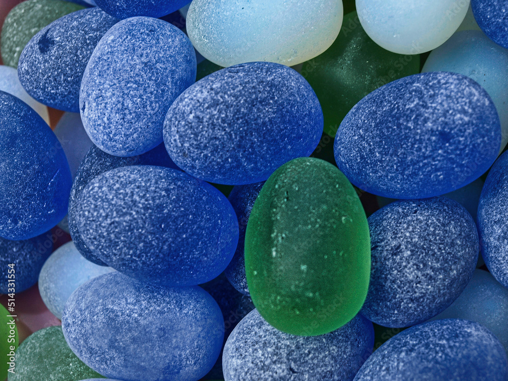 A bunch of egg-shaped rocks being sold as souvenir to tourist A bunch of egg-shaped rocks being sold as souvenir to tourist