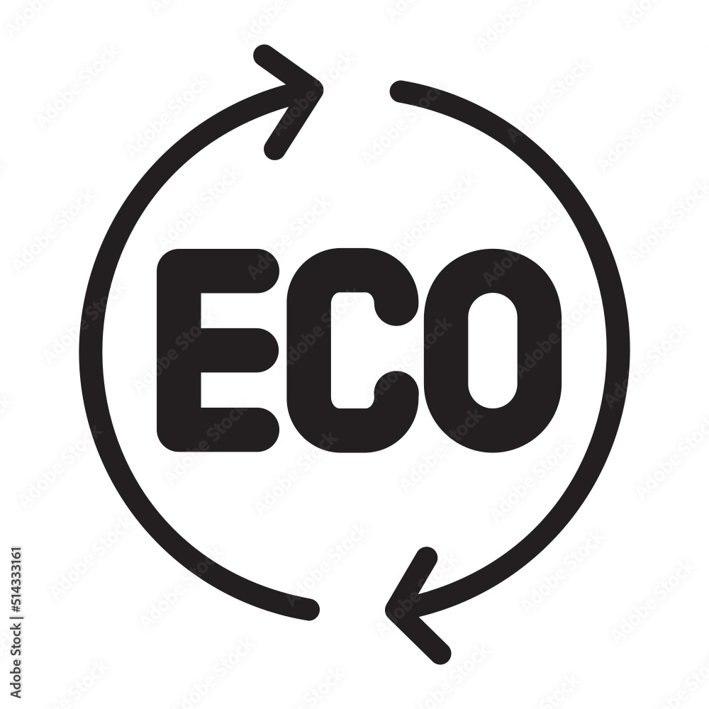 eco glyph icon