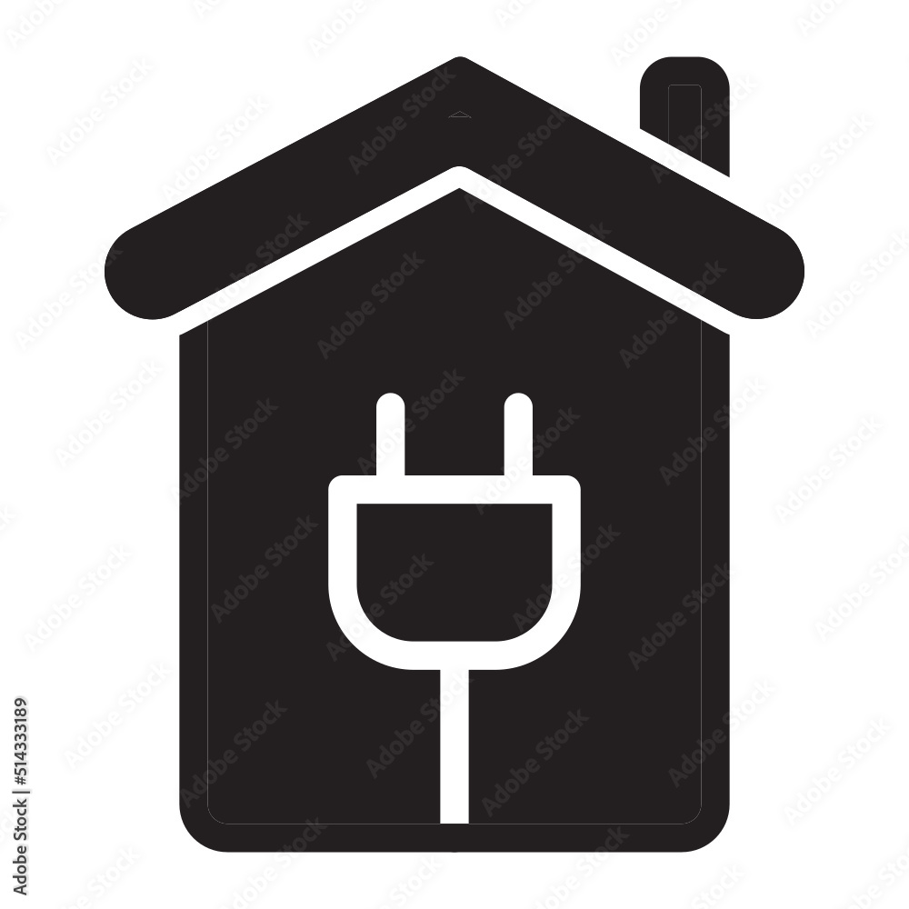 Green House glyph icon