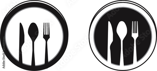 food restaurant icons vector graphic illustration, suitable for restaurants, canteens, cafes, etc. 